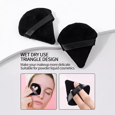 5pcs Makeup Brushes Set Ultra Thin Cream Foundation Concealer Brush With Puff!~
