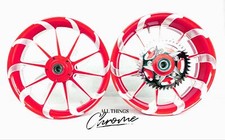 HAYABUSA 240 FAT TIRE RED CONTRAST CUT TORNADO WHEELS 1999-2007 SUZUKI HAYABUSA