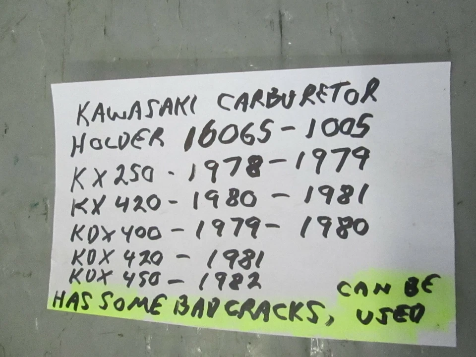  SOPORTE CARBURADOR KAWASAKI KX250 / 420 / KDX400 / 420 / 450 16065-1005 Foto 4 de 4