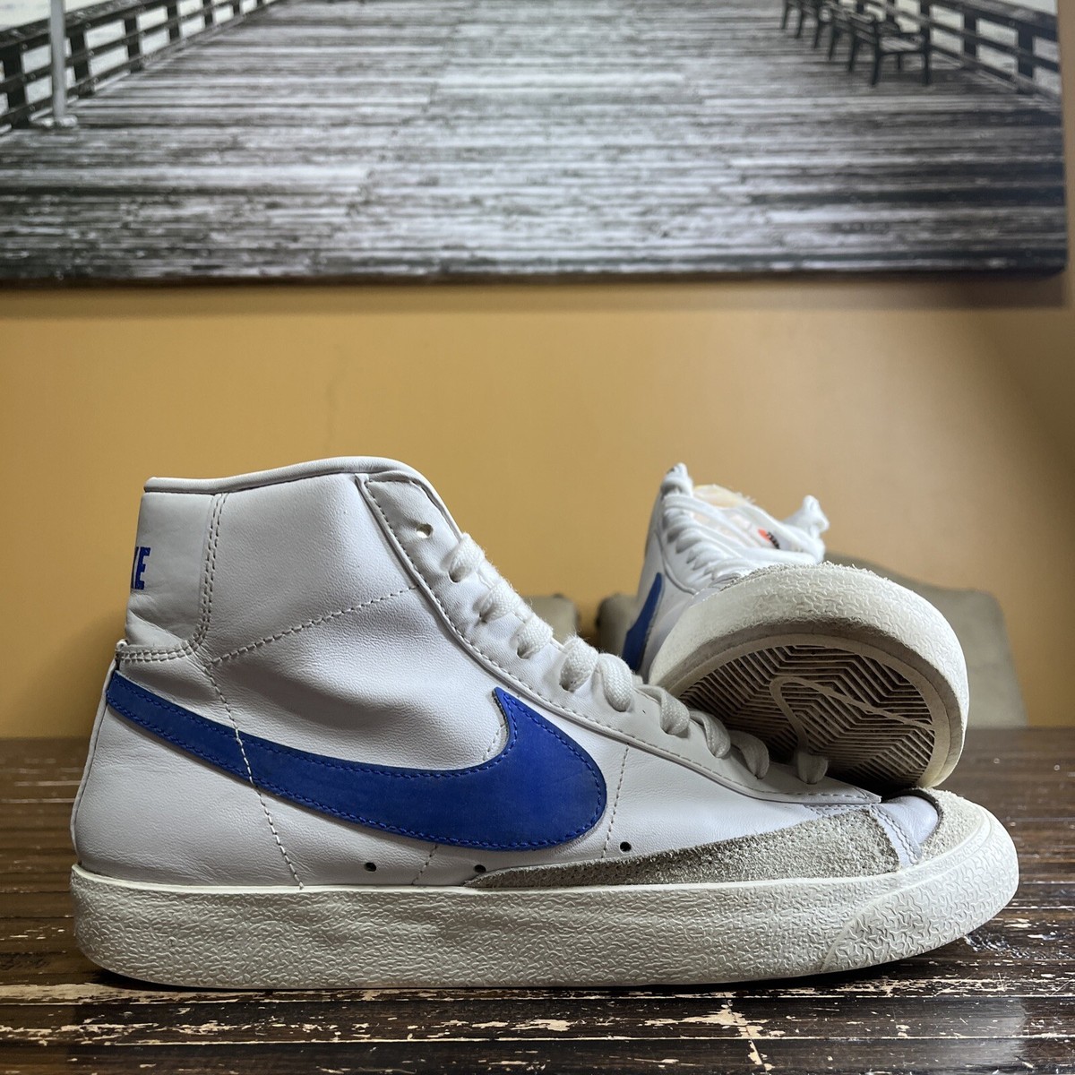 Mid 77 Vintage Nike Blazer High White Blue Nike Blazer Mid 77