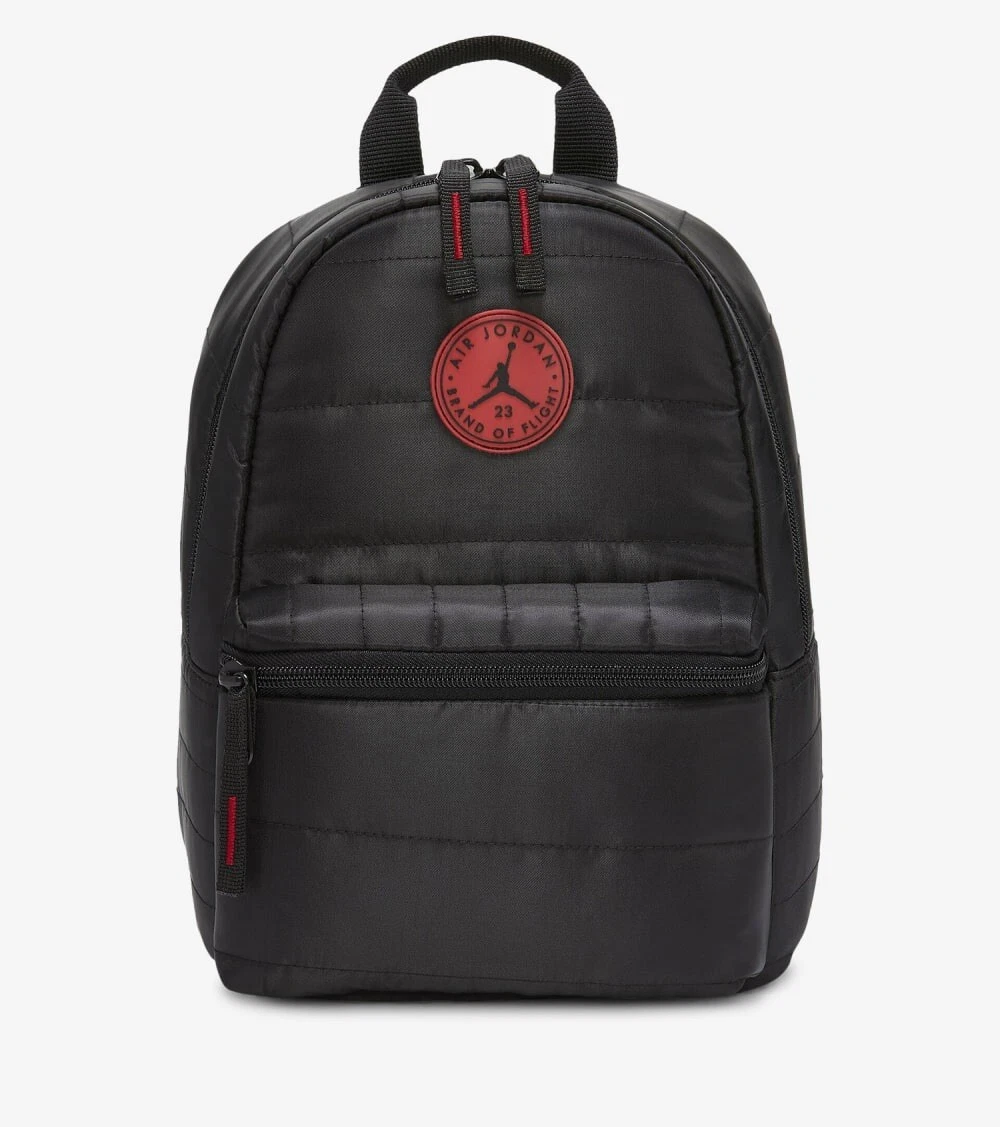 NIKE AIR JORDAN BRAND OF FLIGHT BRED QUILTED MINI BACKPACK TRAVEL SCHOOL DAYCARE