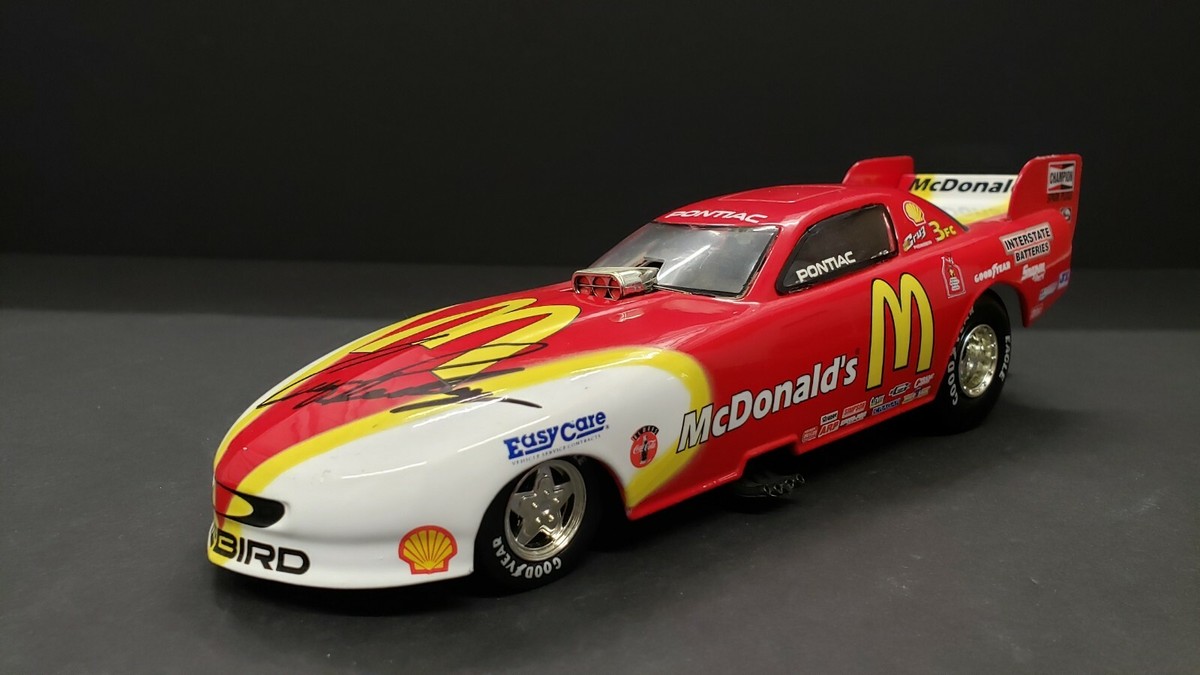 ACTION MCDONALD'S 1996 PONTIAC FIREBIRD FUNNY SIGNED BY CRUZ