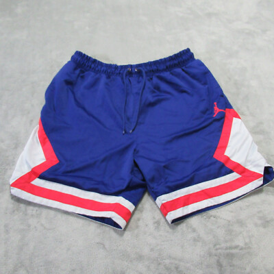 blue and red jordan shorts
