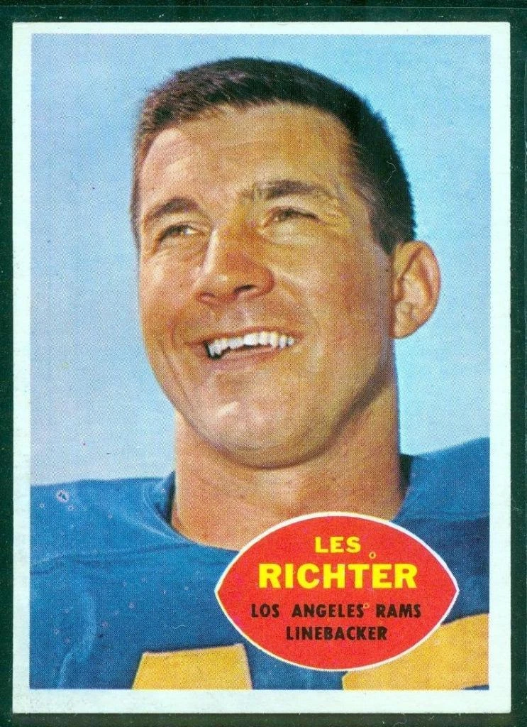 Les Richter trading card