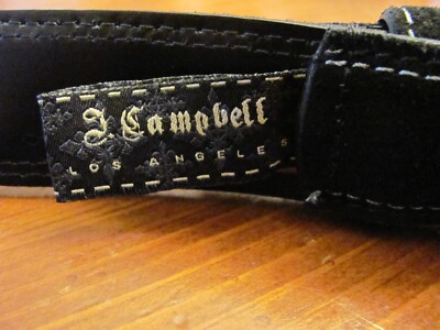 J.CAMPBELL LOS ANGELES BLACK BELT SZ 34 GENUINE ITALIAN LEATHER