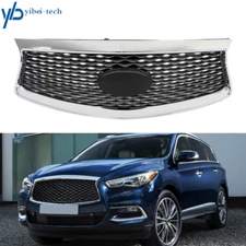 Front Bumper Upper Grille W/ camera Hole For Infiniti QX60 2016-2020 Mesh Grill