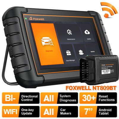 FOXWELL NT809BT OBD2 Scanner Bidirectional All System Diagnostic Tool Oil TPMS