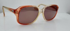 Vintage Diplomat M350 Brown Oval Horn-Rimmed Sunglasses Hong Kong FRAMES ONLY
