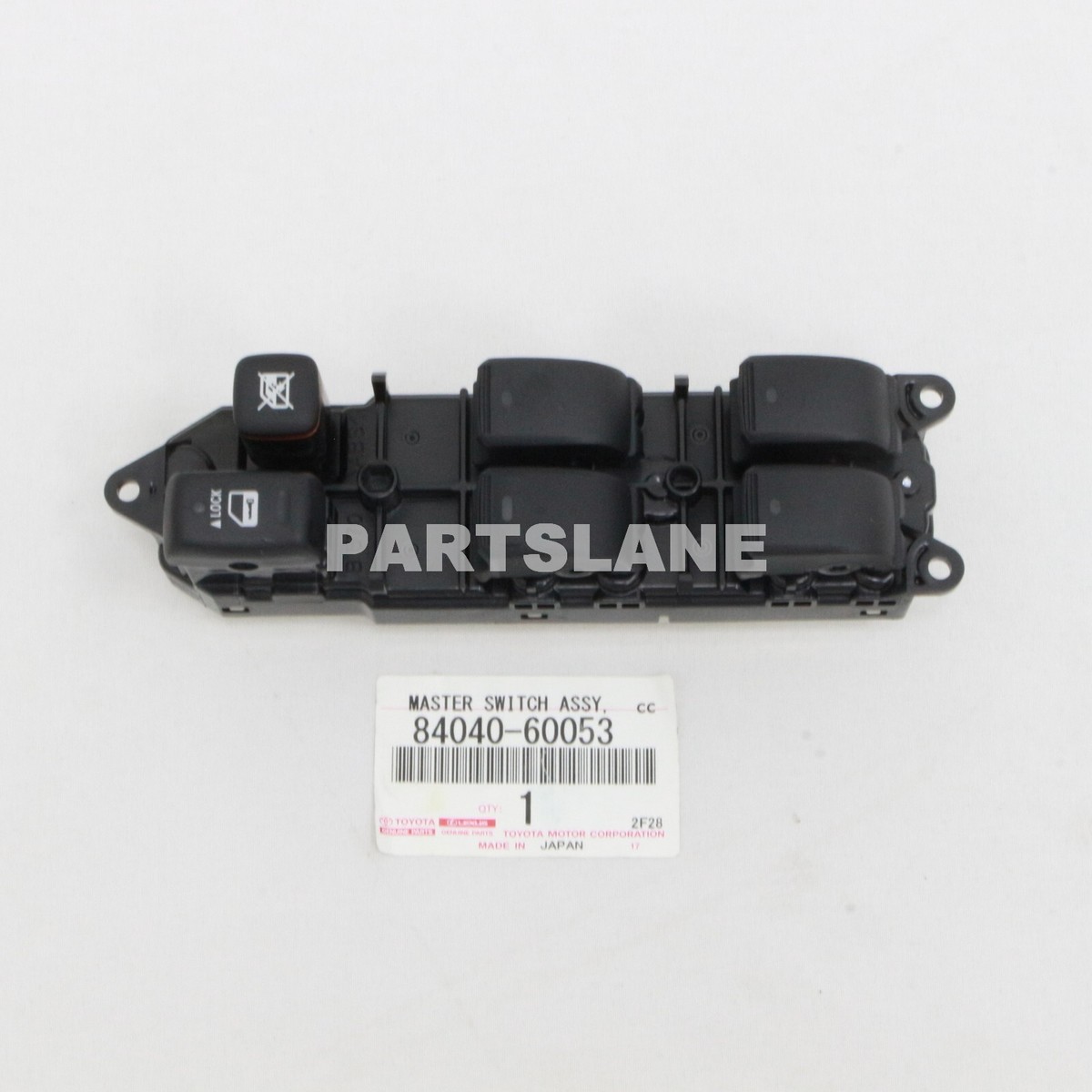 84040-60053 Toyota OEM Genuine MASTER SWITCH ASSY, POWER WINDOW