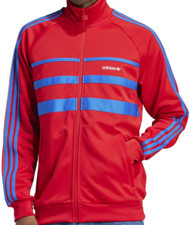 NEW Adidas The First Track Top Pockets Full Zip Better Scarlet Jacket Men's M