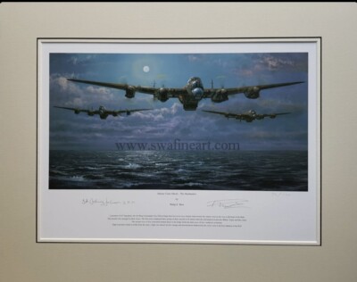 Limited Edition Aviation Print Enemy Coast Ahead by Philip E West - Lancaster