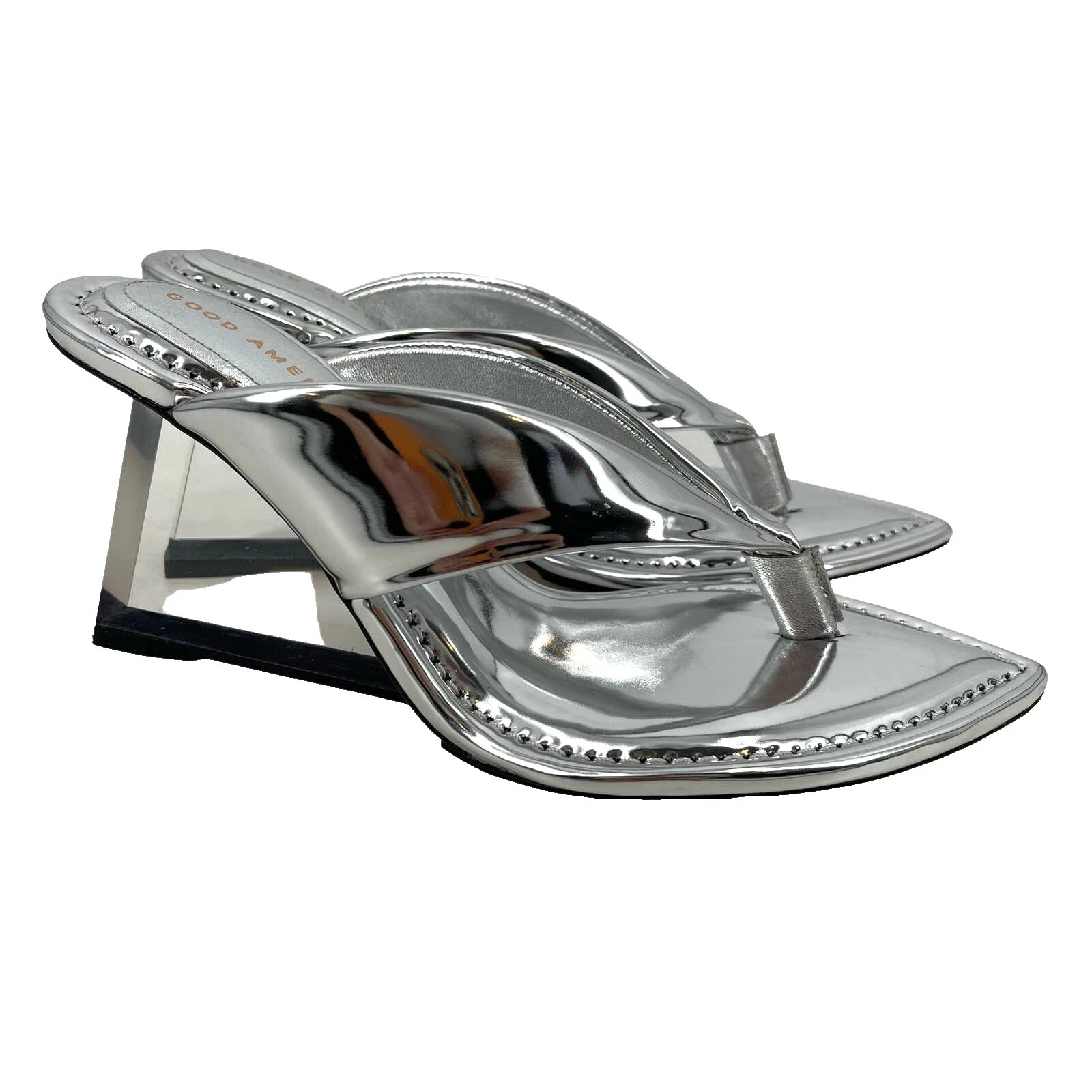 Sandalias de Cuero de Patentes de Boda para Mujer