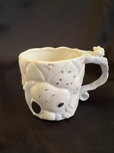 Lenox Snoopy Porcelain Baby Cup-Woodstock-Girl