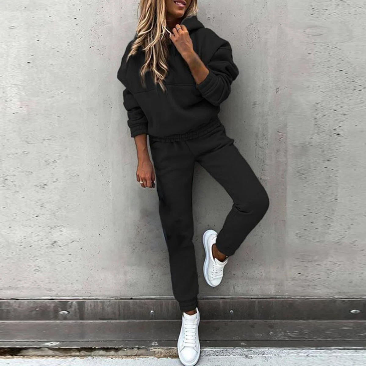 1 Set Women Jogging Suits Wear Resistant Comfortable to Wear