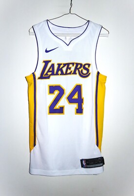 Authentic Nike Los Angeles Lakers Kobe Bryant Sunday White Jersey