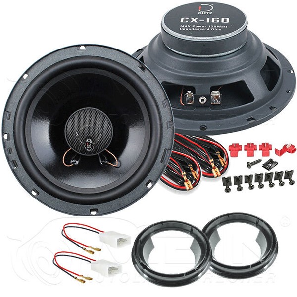 Dietz Auto Lautsprecher FüR Fiat Sedici 2006-2014 Front Heck 2-Wege 135W #BDF7-image