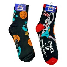 Space Jam Socks UNISEX Socks Featuring Bugs Bunny the Tune Squad 6 PAIRS