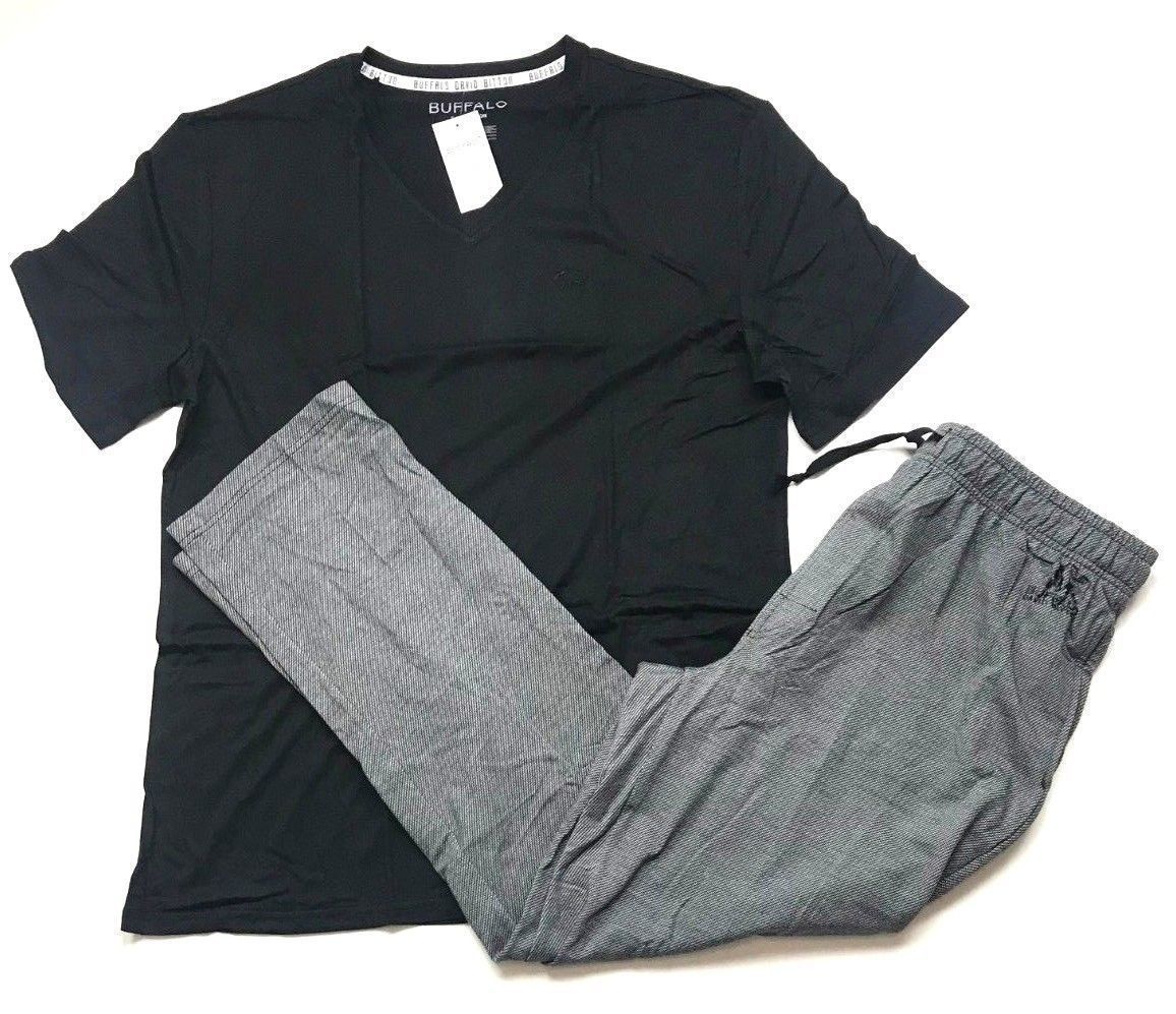 Мужской комплект для отдыха Buffalo David Bitton из 2 предметов, футболка и брюки с V-образным вырезом