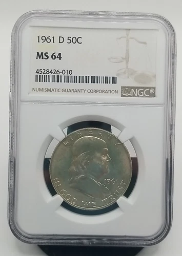 1961-D Franklin Half Dollar NGC MS64 #0498
