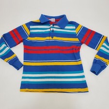 VTG McKids Shirt McDonald's Clothing Size 5-6 Children Striped Long Sleeves 90s