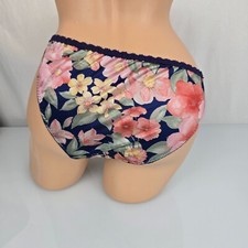 Maidenform VTG 90s Sweet Nothings Nylon String Bikini Panties Small Floral
