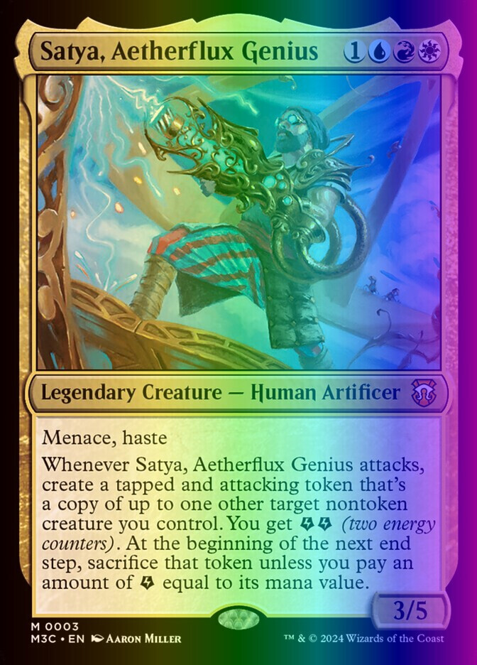 MTG Satya, Aetherflux Genius (3/782) Modern Horizons 3 Commander