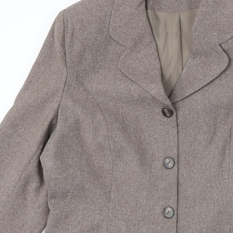 Essentials Womens Beige Polyester Blend Suit Jack… - image 6