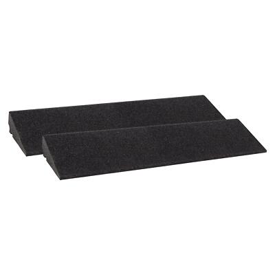 Bordsteinrampe Gummi 800x250x70 mm Set=2 St. (Auffahrrampe Auffahrhilfe Auto)