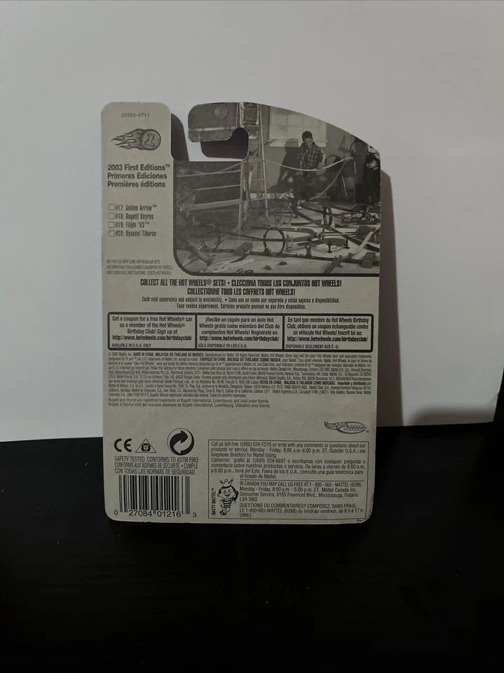 Hot Wheels Bugatti Veyron 2003 Primeras Ediciones 35 Aniversario Rojo Foto 3 de 4