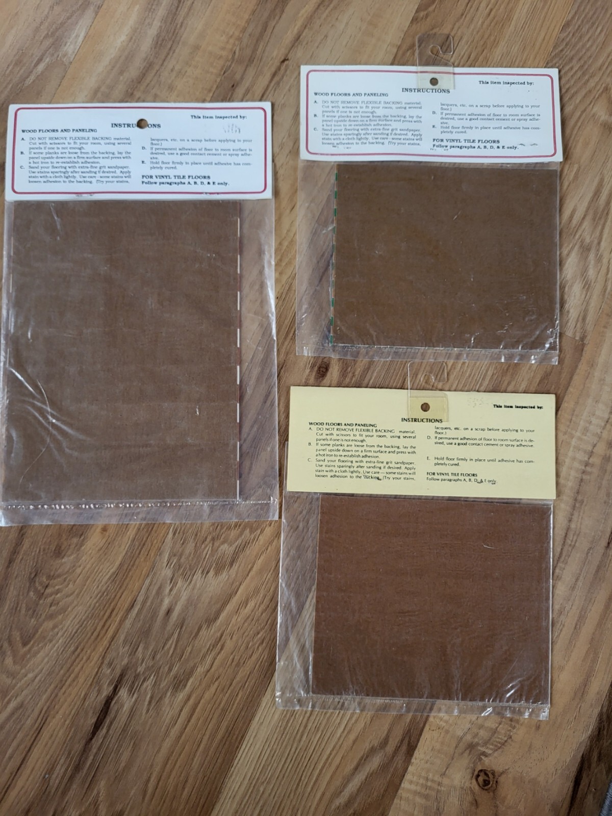 Lot Of 2 Vintage Handley House Flooring Building Supplies For Doll Houses