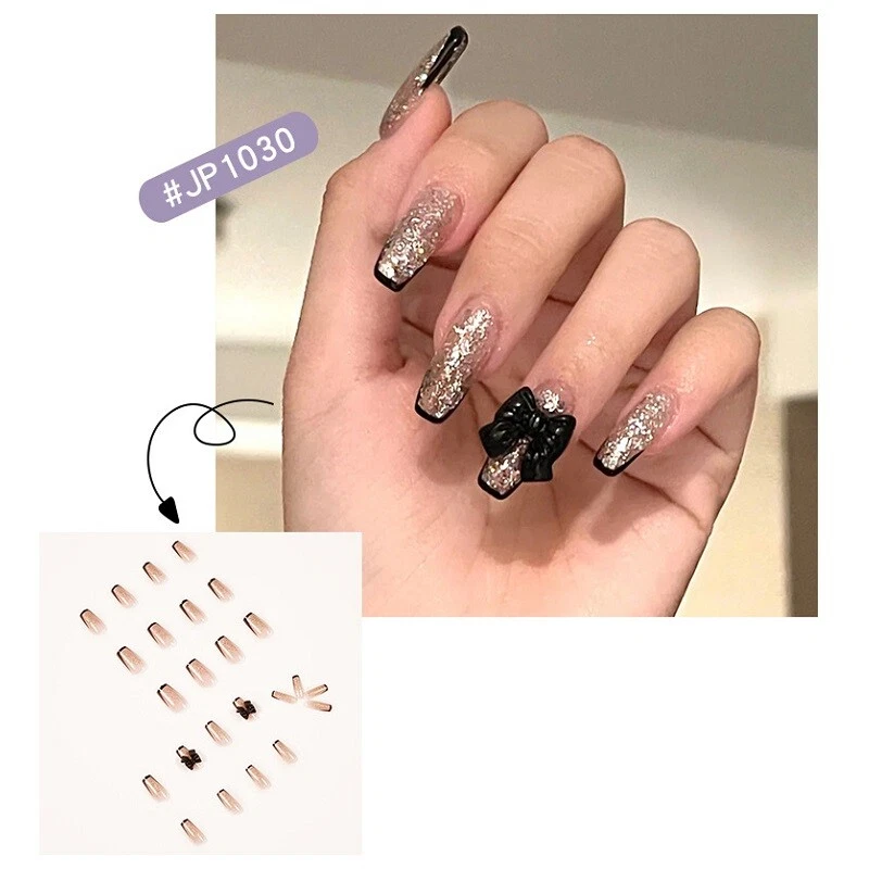 Share 135+ black glitter nails songngunhatanh.edu.vn