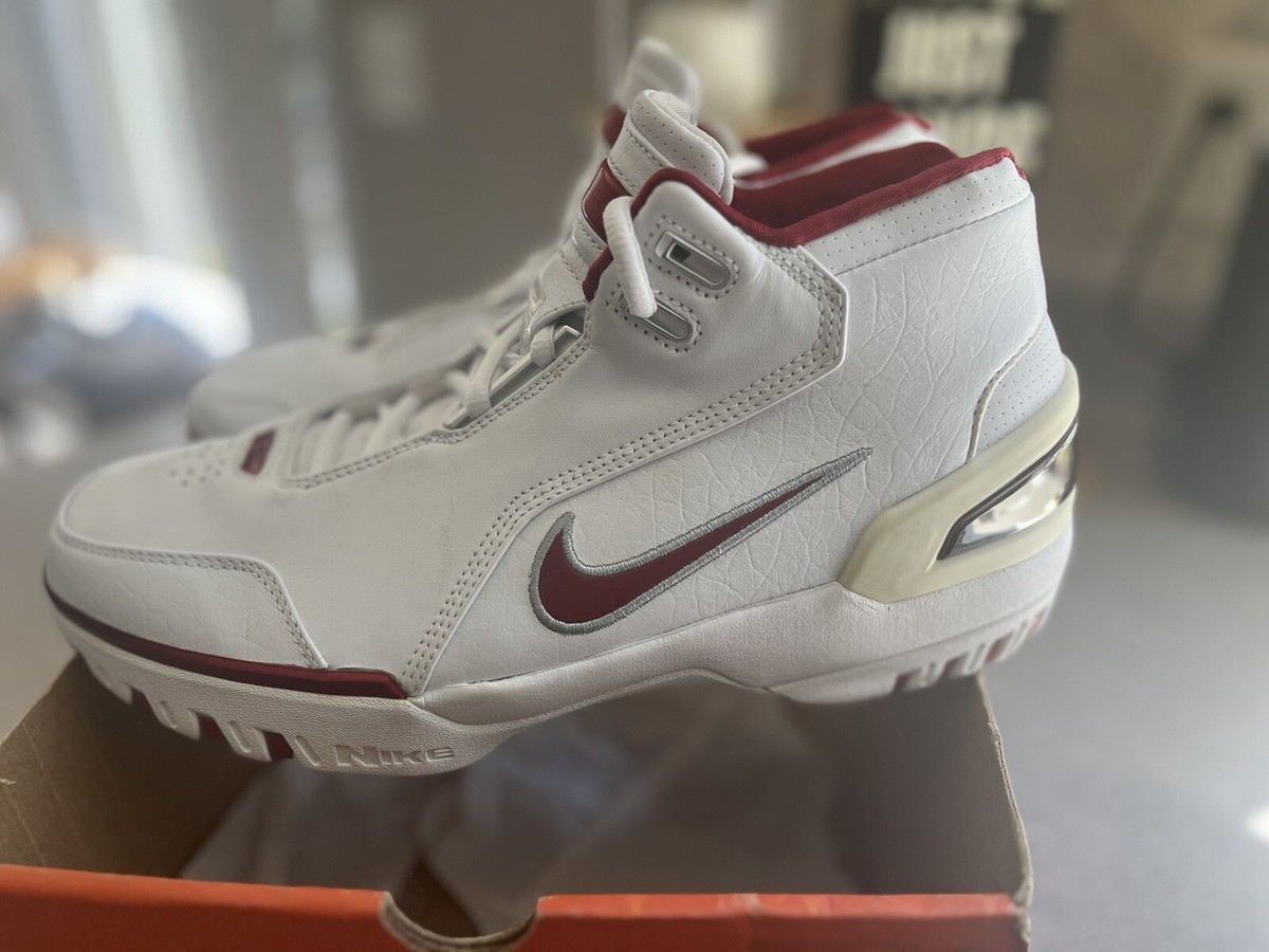 2004 Nike Air Zoom Generation Lebron AZG Crimson Sz 10 Mens