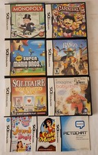 Lot of 6 Nintendo DS AUTHENTIC Game Cases BOXES  MANUALS ONLY, NO GAMES MARIO