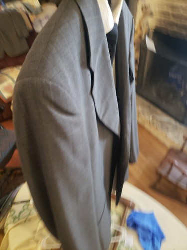 Giorgio Armani 3 Button Grey Sport Jacket White Pinstripe - Picture 10 of 24