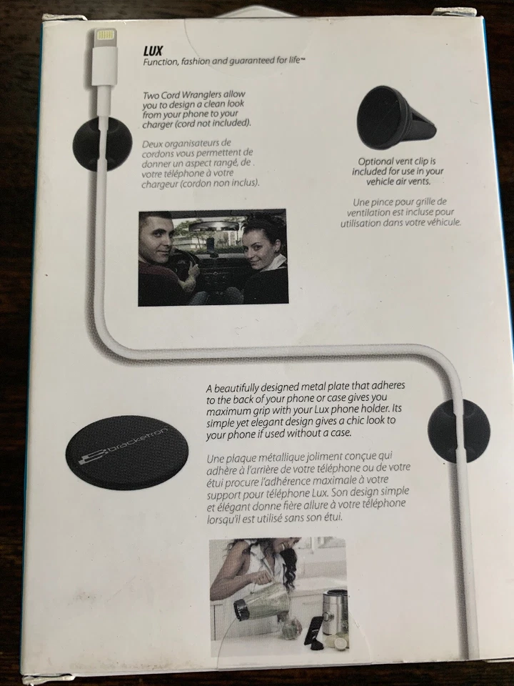 Bracketron Lux Magnetic Holder for Mobile Phones Black/Silver LX1-744-2 NEW! - Image 4 of 4