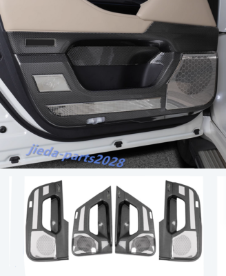 Carbon Fiber Side Door Anti Kick Pad Trim For Toyota Land Cruiser