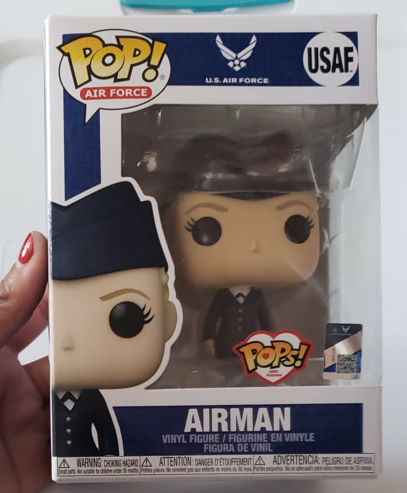 Funko Pop! Military: U.s. Air Force Female 1 - Blue Uniform *Minor Db
