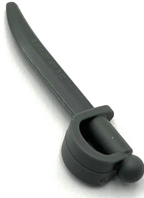 Lego New Dark Bluish Gray Minifigure Weapon Sword Cutlass Saber Part