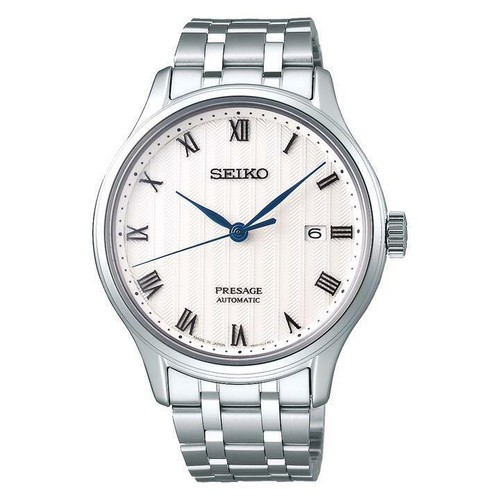 Seiko Presage SARY097 Data Cal.4R35 Bianco Orologio Uomo Automatico  Autentico | eBay