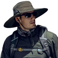 Mens Sun Hat with UV Protection Wide Brim Sun Hats for Men Waterproof Sun Hat...