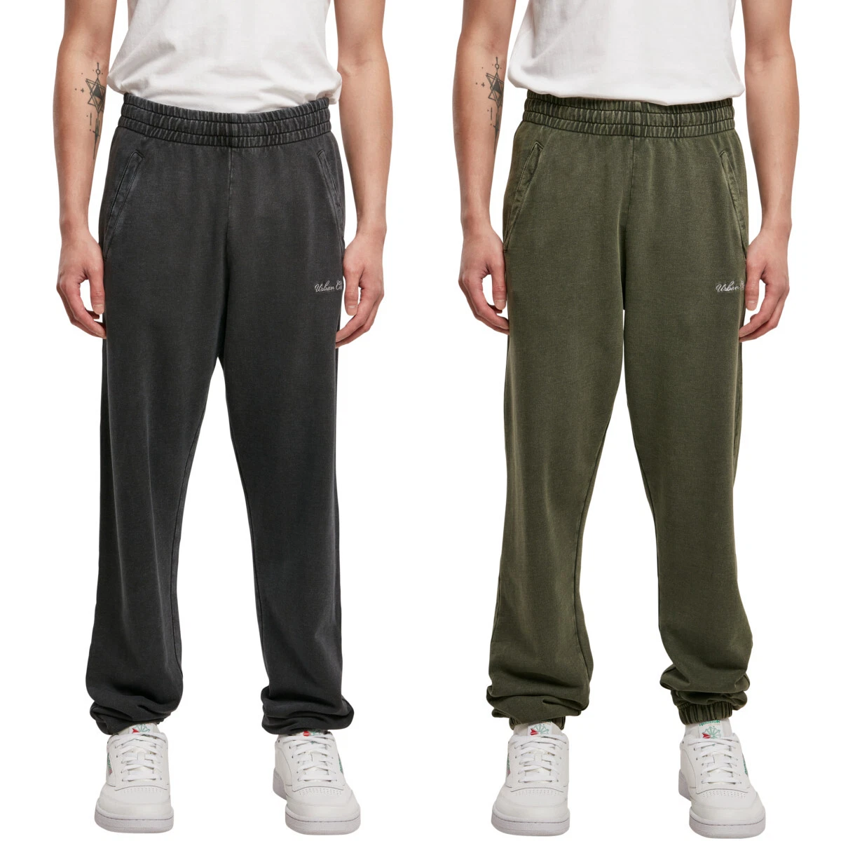 Urban Classics Small Embroidery Sweatpants Men Jogging Pants Small Logo