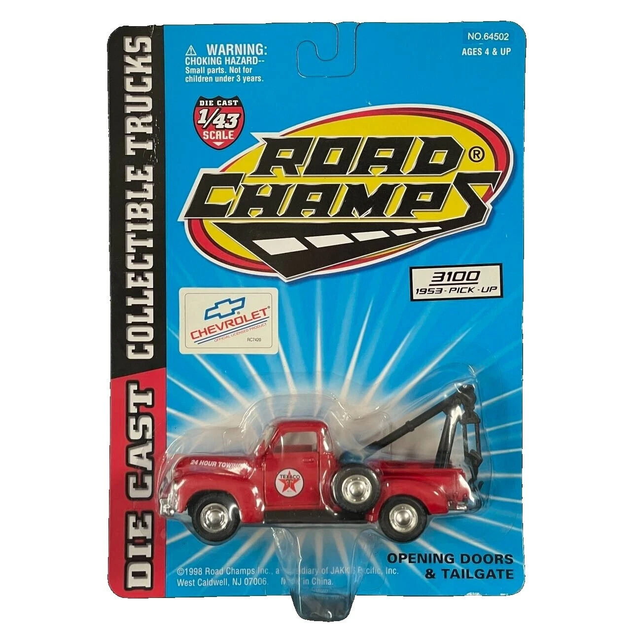 Road Champs Chevrolet 1:43 Diecast Cars, Trucks & Vans