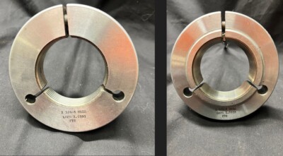2 3/4 8 UN 2A THREADED RING GAGE Set 2.75 2.75 GO NO GO P.D.'S = 2.6663 & 2.6580