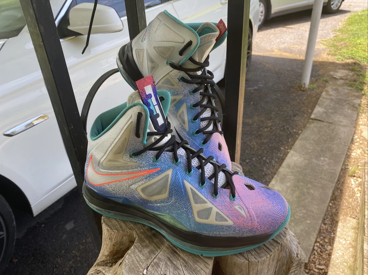 Lebron 10 blue and pink hotsell