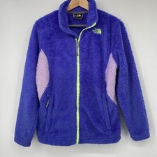 The North Face Girls Fuzzy Teddy Bear Full Zip Jacket Coat Size XL 18 