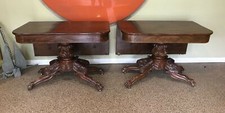 CLASSICAL ANTIQUE EMPIRE ACANTHUS CARVED CLAW...