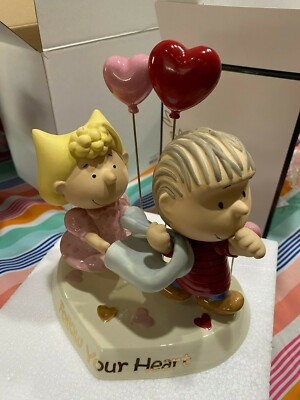 Peanuts - Follow your Heart - Sally and Linus - Lenox - NEW Valentines Day