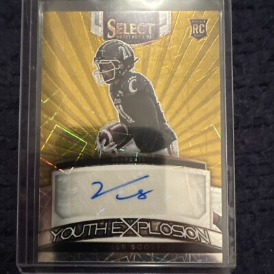 2023 Select Draft Picks Yellow Prizm Youth Explosion Tyler Scott Auto 48/75