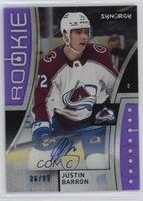 2021-22 Upper Deck Synergy Rookies Purple 6/99 Justin Barron #104 Auto 10el