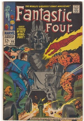 Fantastic Four #80 (VG+) 1968 Marvel Comics ''Where Treads The Living Totem!''